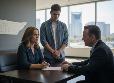 Legal consultation with a family
