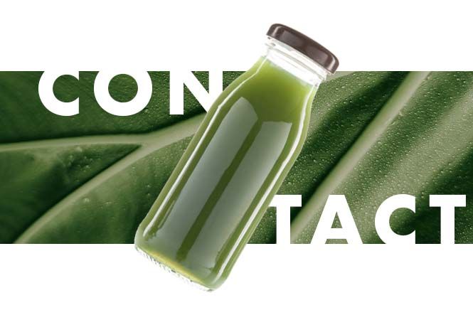 green juice bottle