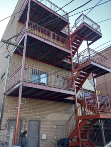 Fire Escape Painting in Old Town Chicago
