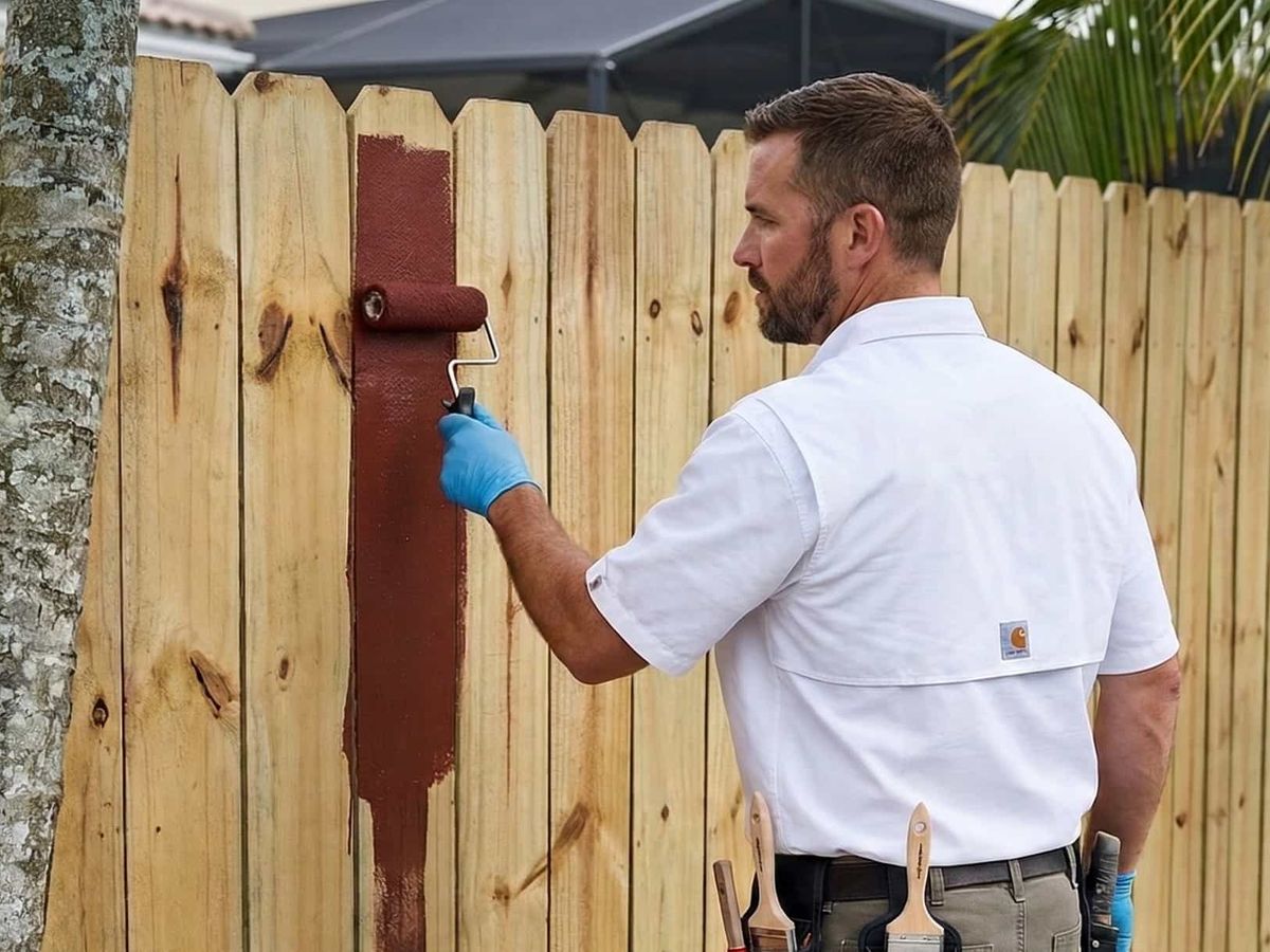 Fence Painting in River North, Chicago