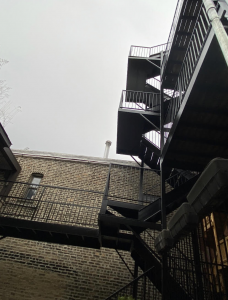 Multi-Story Fire Escape in West Ridge, Chicago