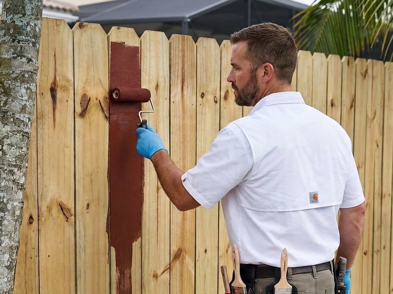 Fence Painting in River North, Chicago