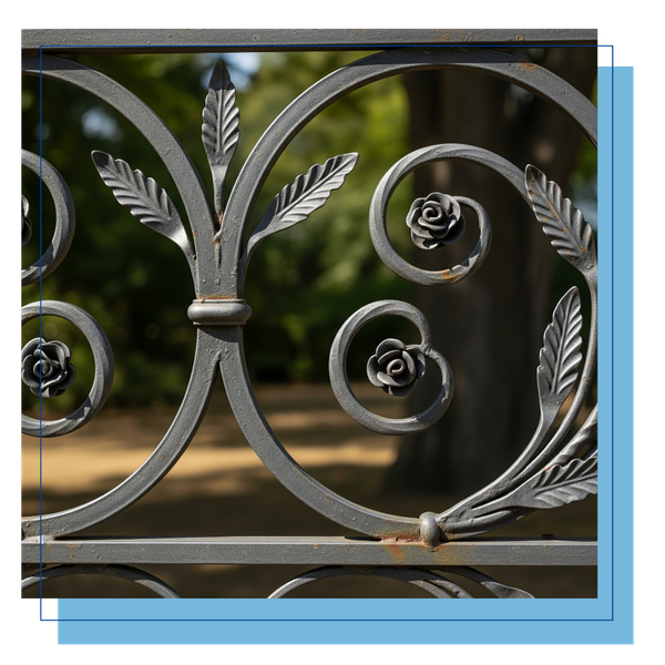 Wrough iron design elements