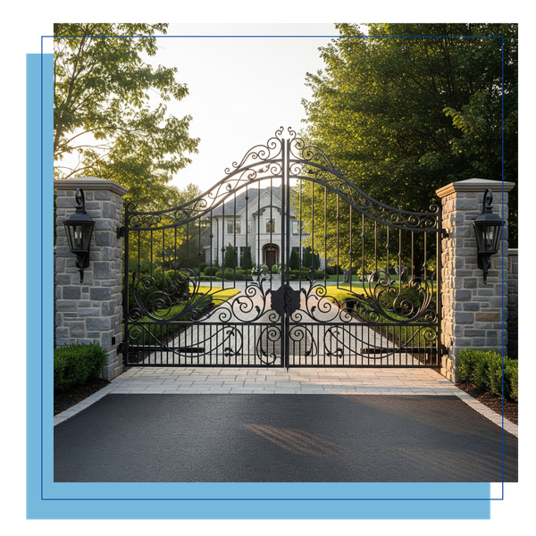 Wrought iron gate