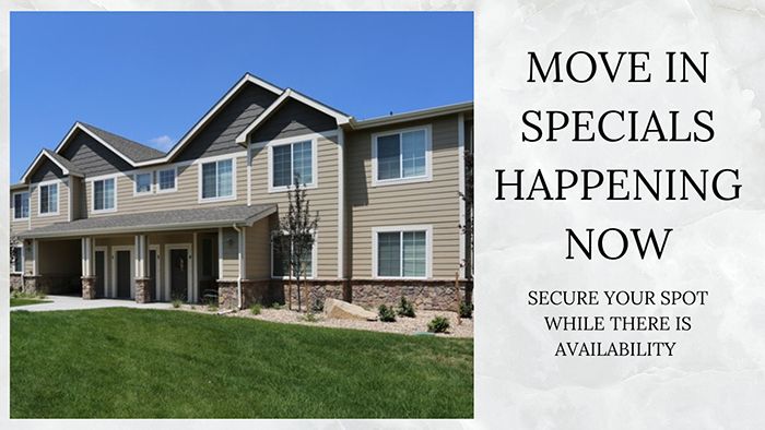 Move In Specials Happening NOW!