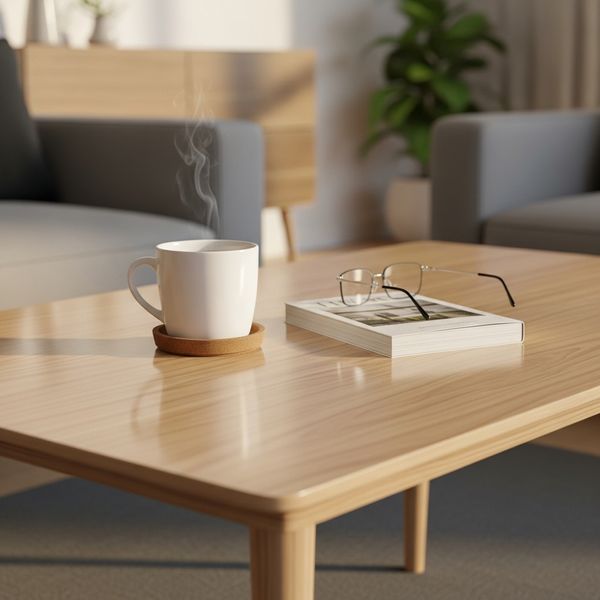 a clean coffee table