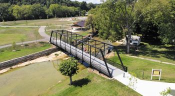 Rice Island Park Truss Bridge Relocation (3).JPG