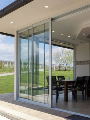 kitchen with glass door