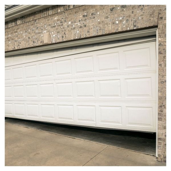 misaligned garage door