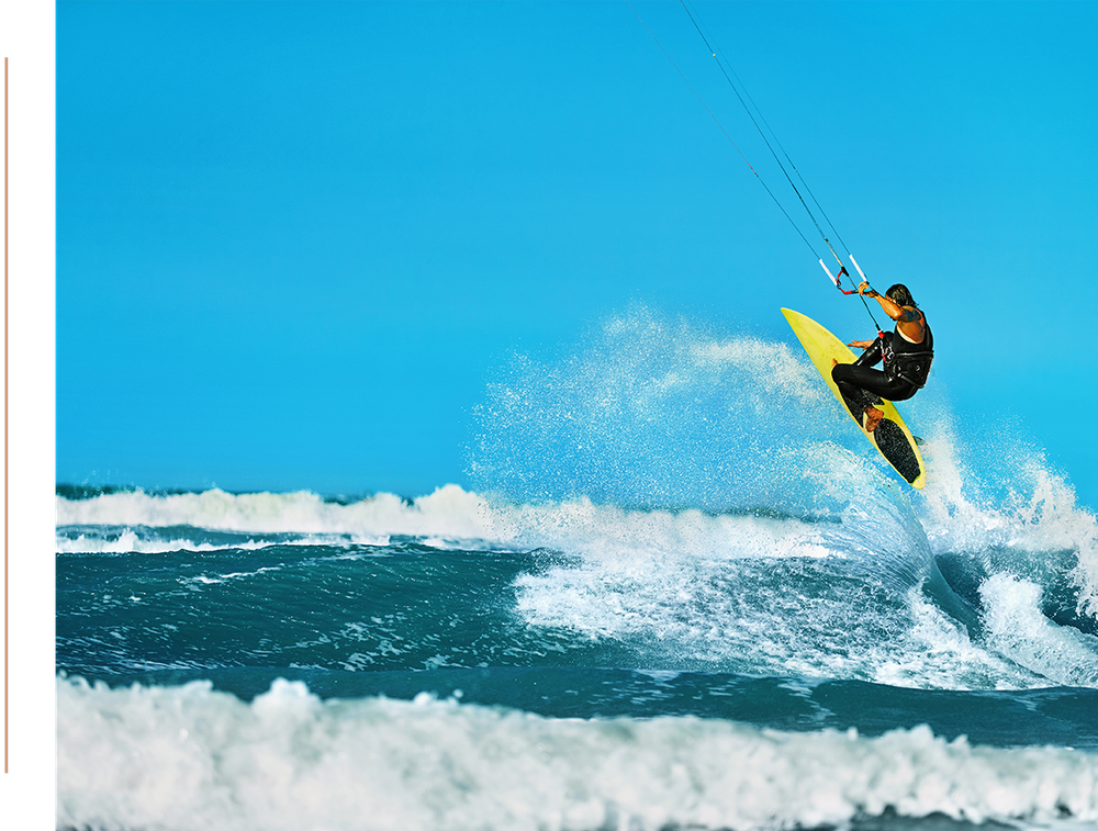 surfer in the water