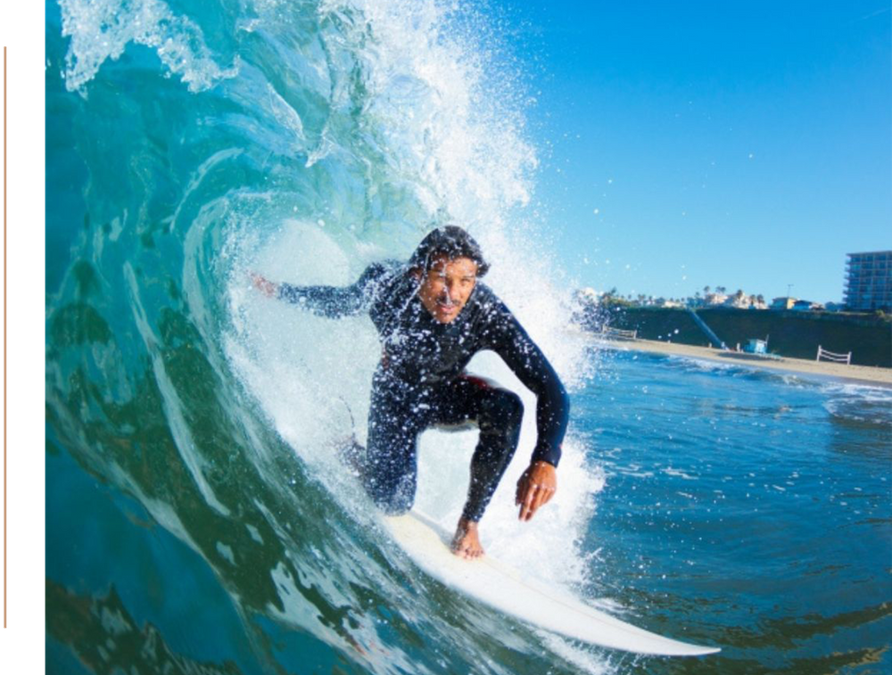 surfer in the water