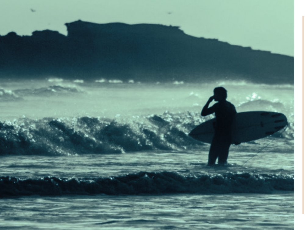 surfer in the water