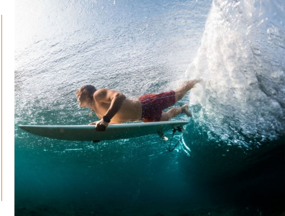 surfer in the water