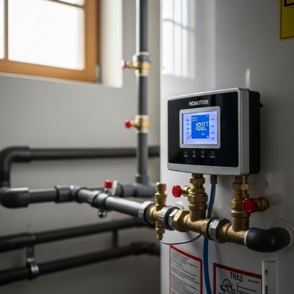a modern, efficient water heater