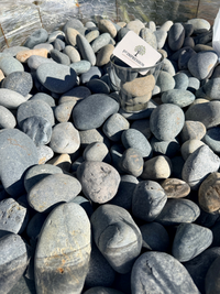 Black Mx Beach 2-3" Pebbles