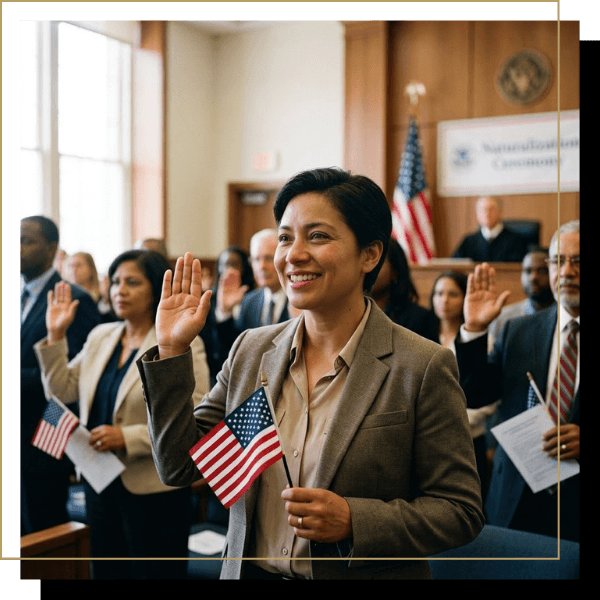 A proud new United States citizen taking the naturalization oath during a citizenship ceremony. Staten Island3 (1).png