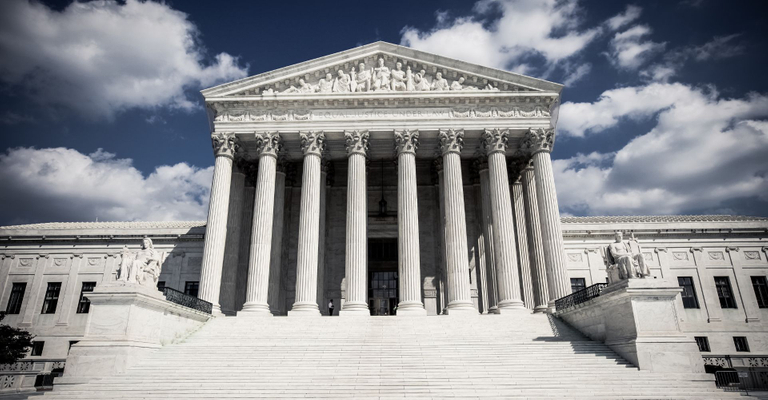 Front view of the Supreme Court