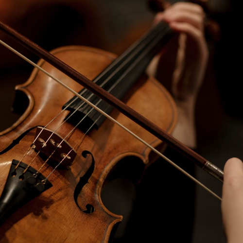 playing violin