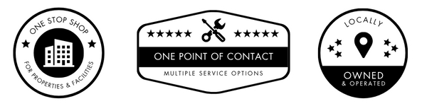 One stop shop for properties and facilities, one point of contact: multiple service options, locally owned and operated