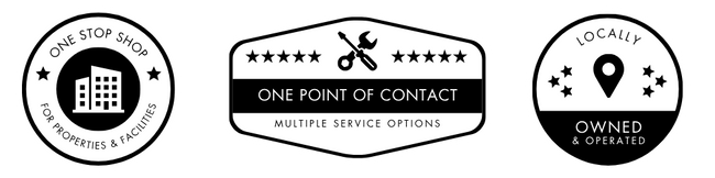 One stop shop for properties and facilities, one point of contact: multiple service options, locally owned and operated