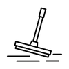 squeegee applying seal coating icon