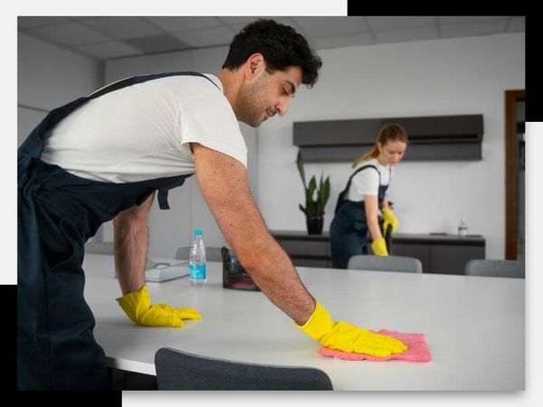 professional cleaning crew