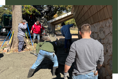 crew working on concrete project