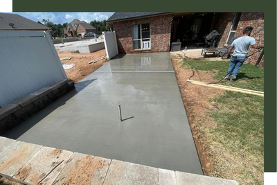 concrete driveway