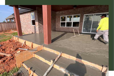 concrete patio