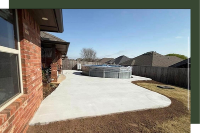 concrete patio