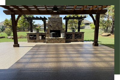 concrete patio