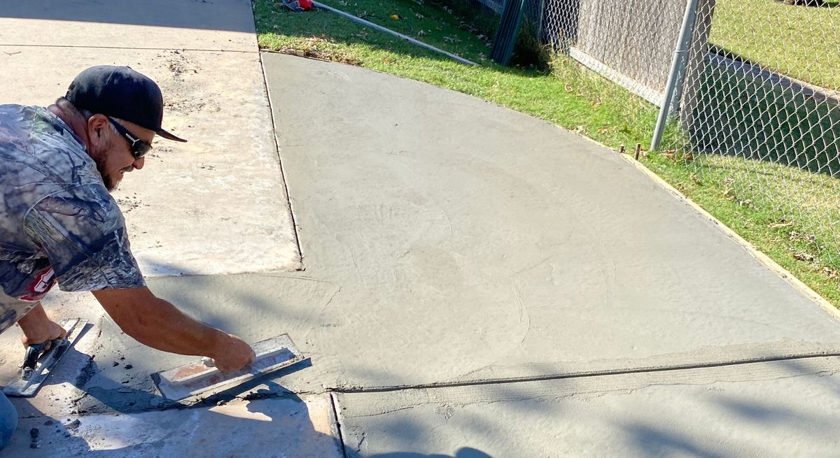concrete driveway
