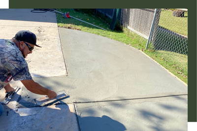 concrete driveway
