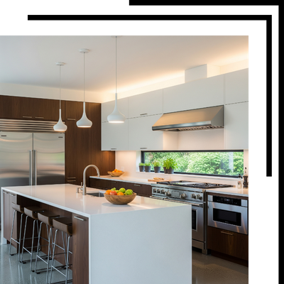 Clean, modern kitchen