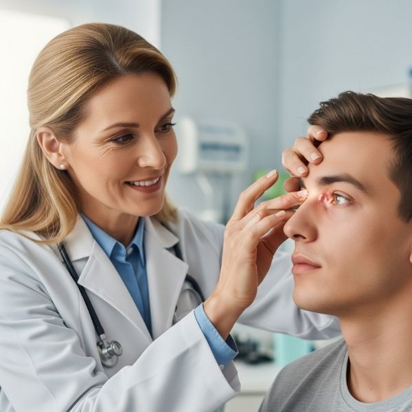 interaction between a patient and a doctor