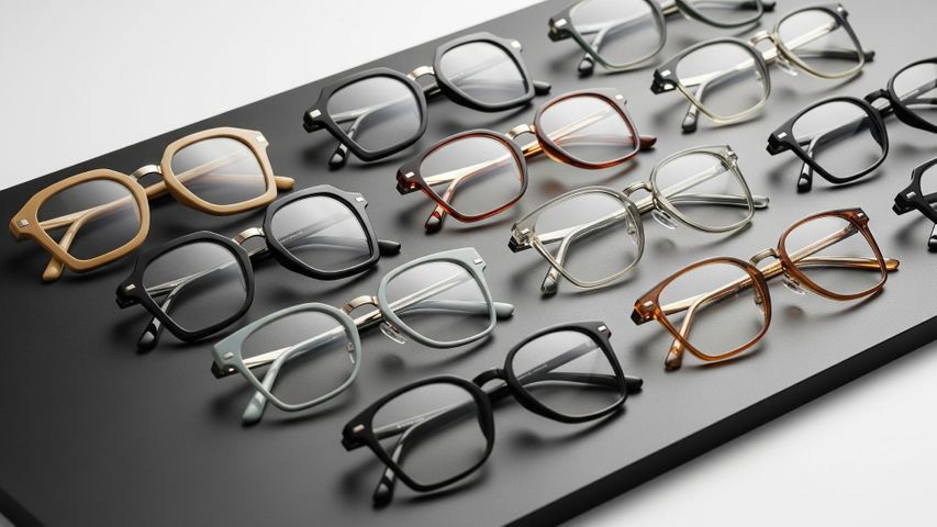 stylish collection of trendy eyeglasses