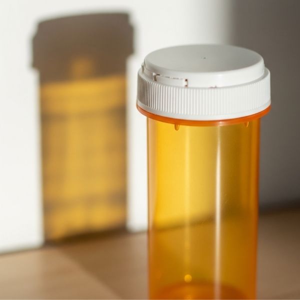empty pill bottle