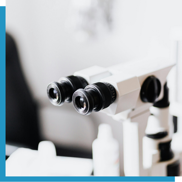 Eye exam equipment.