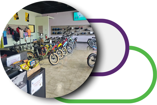 Inside electric bike shop