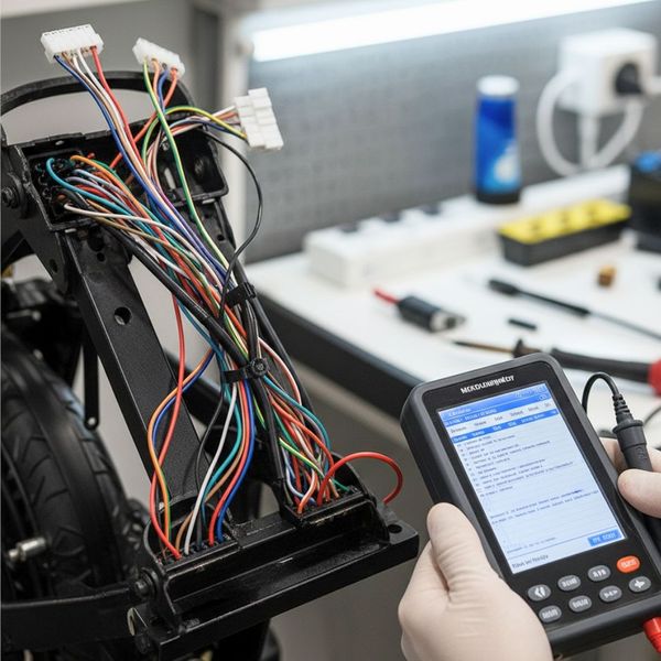 Checking an ebike electrical system.