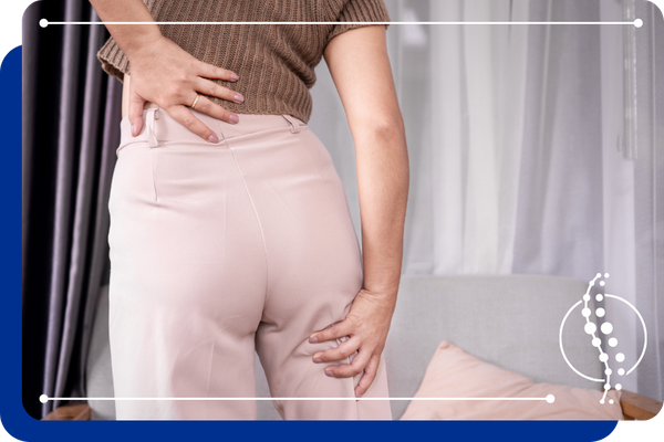woman with sciatica pain