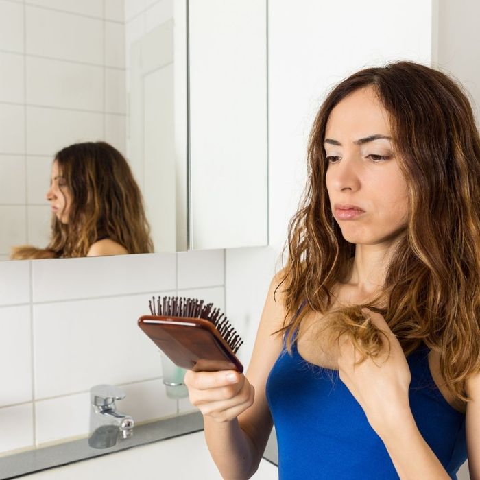 woman with thinning hair