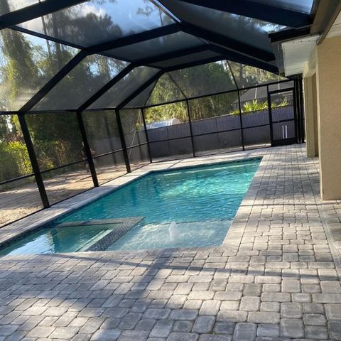 new pool enclosure from inside