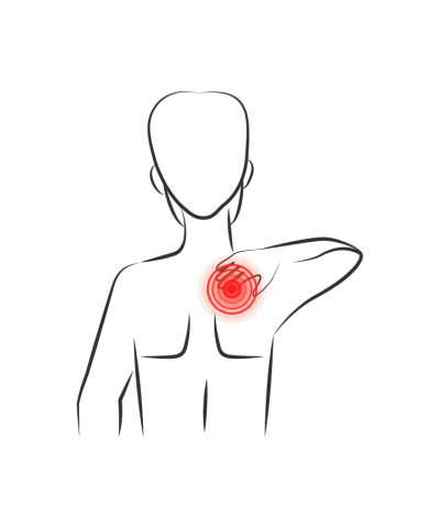 shoulder pain cartoon