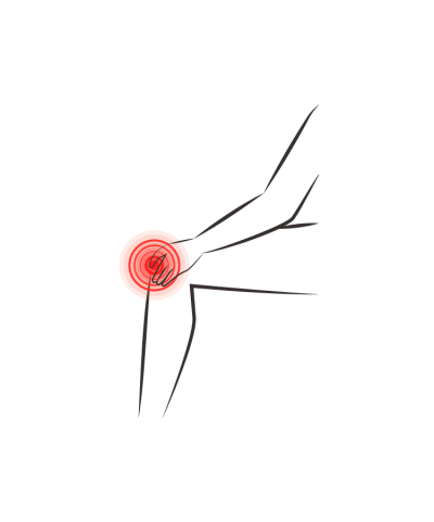 knee pain cartoon