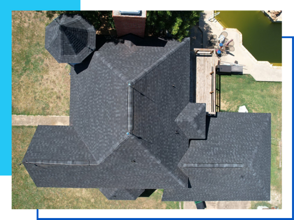 new shingles on a house