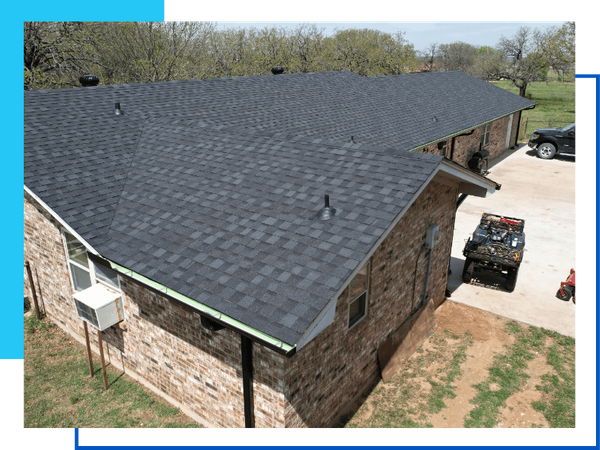 house with asphalt shingle roof