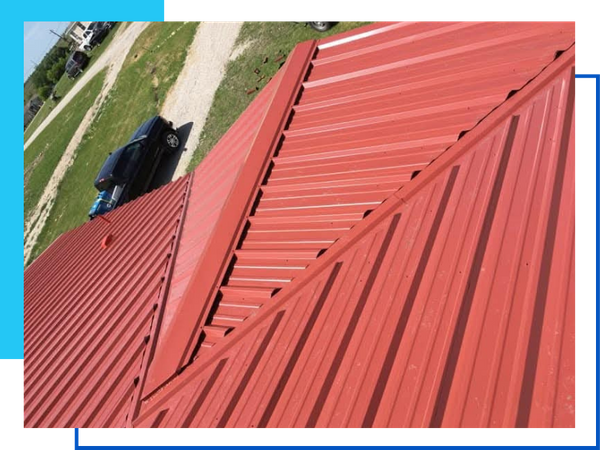 red metal R Panel roof