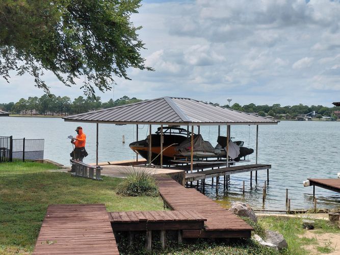 R-Panel Metal Dock Roof