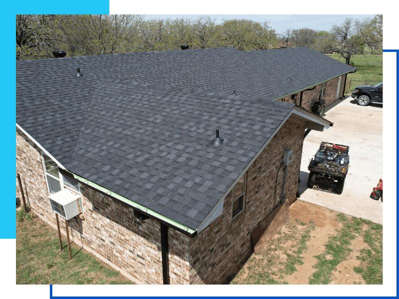 house with asphalt shingle roof